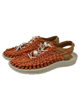 Keen Mens Size 9 Uneek Sport Orange Gold Flame Chipmunk Sandals Shoes